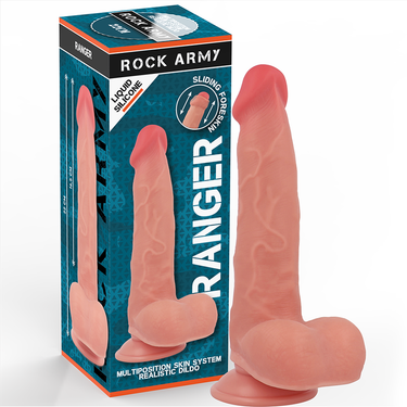 Dildo realistico in silicone liquido con ventosa Rock Army RANGER